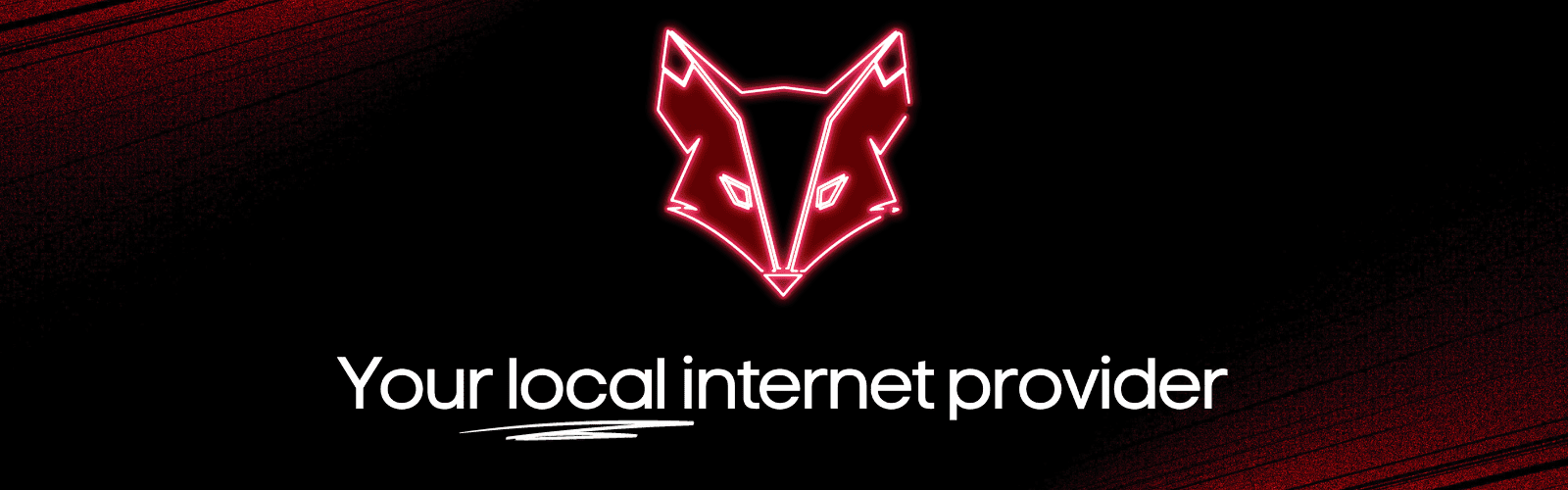 Local internet provider with fox logo